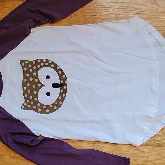 NWT Tea Collection Raglan - Owl - Picture 2 of 7